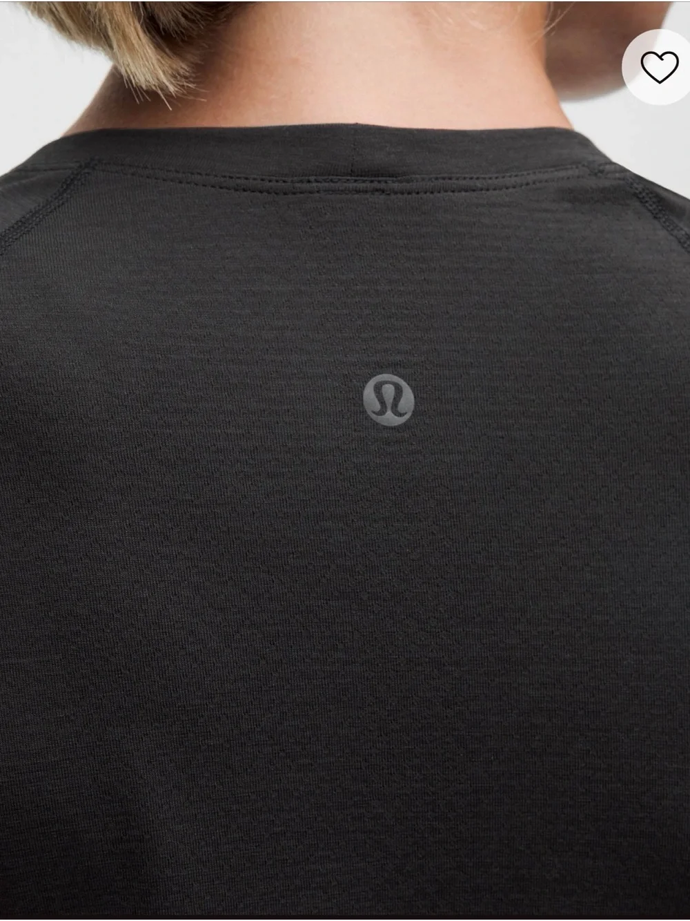 lululemon athletica Women's Black Short Sleeve Crew Tee